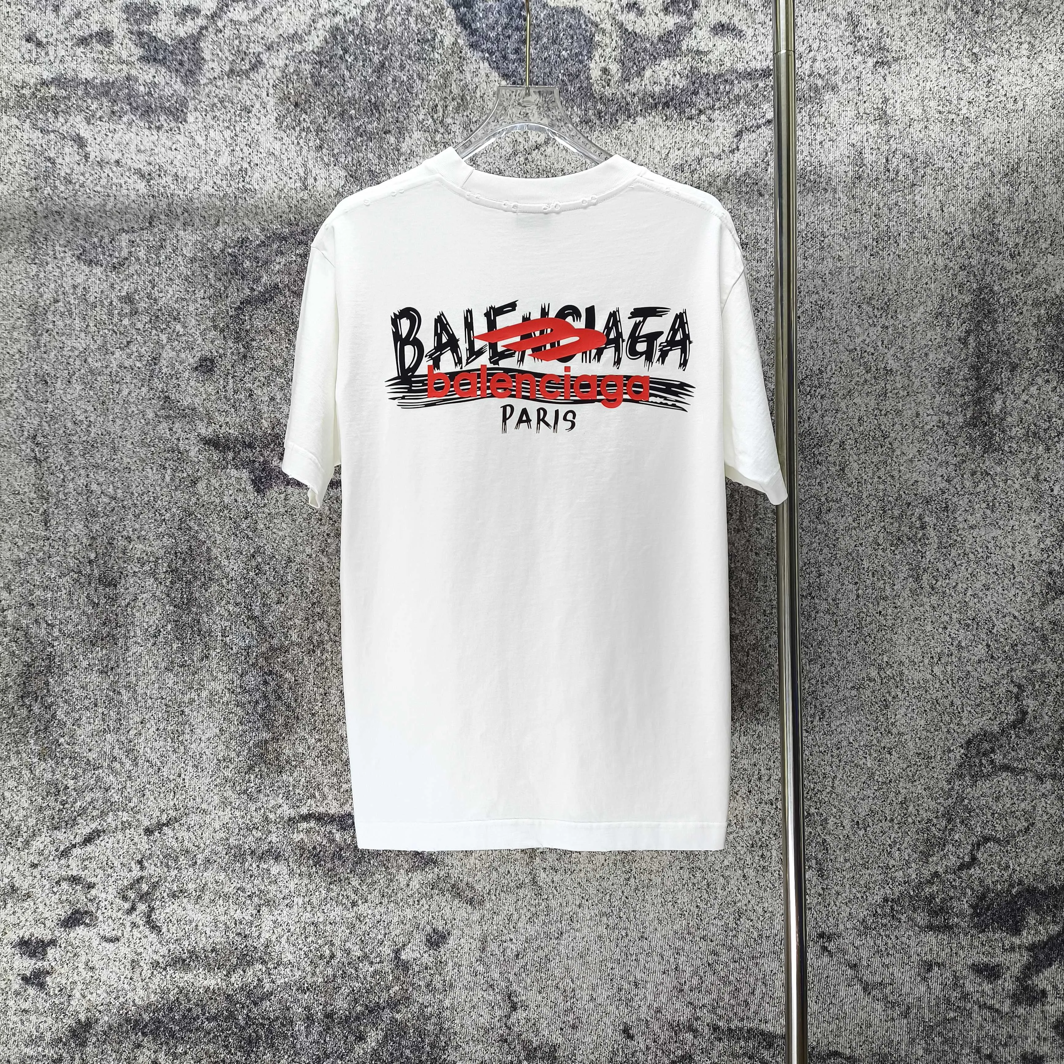 BAL* 2026 New Arrival 320g logo t Same Style Size S M L XL XXL Black White